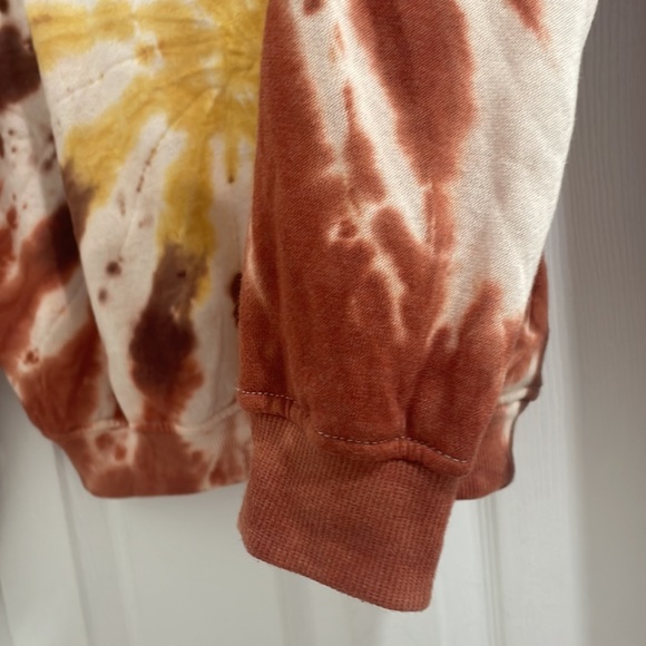 Tie dye Hippie Rose sweater sweatshirt top size small - Picture 4 of 6